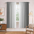 Grey and Grayish White Curtains by XFLINGBAO