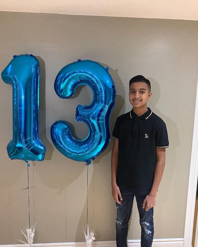 Navy Blue 13 Balloon - Image 4