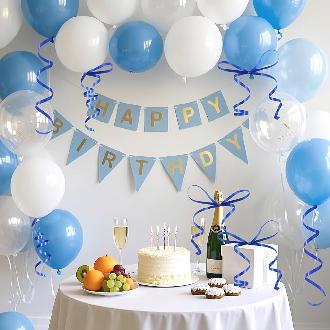 500 Yards Blue Curling Ribbon, 1/5 Inch Wide Balloons String Ribbons - Image 5