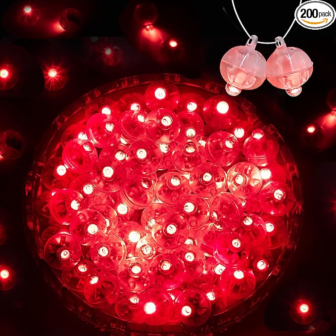 200PCs Balloon Lights, Long Standby Time Mini Ball Light, Mini Led Lights by ZGWJ
