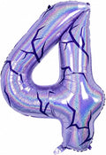 40 Inch Purple Kpop Number 4 Balloon by Froova