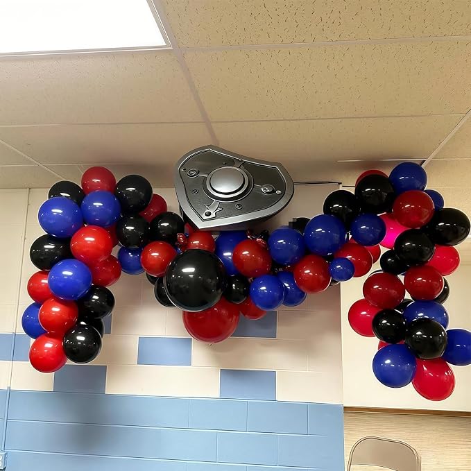 Red Blue Black Balloon Arch Garland Kit - Image 9