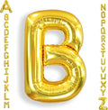 AULE 40 Inch Gold B Balloon Letter Foil A-Z Birthday Big Alphabet | Birthday by AULE
