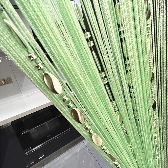 ave split 100cmX200cm Decorative Door String Curtain Beads Wall Panel Fringe by avesplit