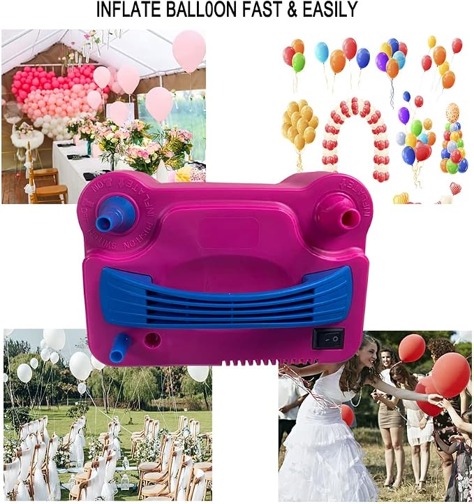 Portable Balloon Pump Powerful Electric Air Blower Dual Nozzle Balloon Fast and - Image 9