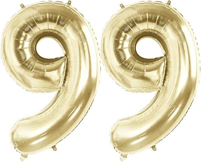 Number 99 Balloons for 99th Birthday Party Decorations, 40 Inch 0-100 by Joycard