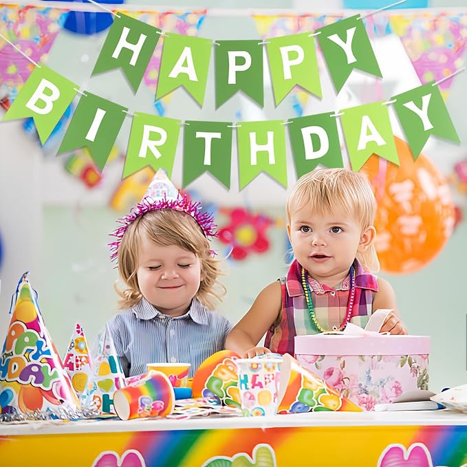 Happy Birthday Banner-Birthday Flag Bunting - Image 4