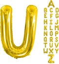 Letter Balloons Gold 40 Inch U Large Giant Big Foil Mylar Balloon | by Unknown
