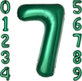 Dark Green Number 7 Balloons Large Emerald Green Number Balloons 40 Inch Jungle by cocodino