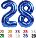 28 Balloon Numbers 40Inch for 28 Year Old Birthday Decorations, Dark Blue | by Mluchee