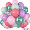 Pink Purple Green Balloons for Mermaid Magic Birthday Party Decorations Under by Paeyeq