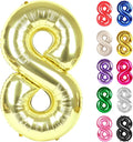 Champagne Gold Number 8 Balloon 40 Inch by IWERP