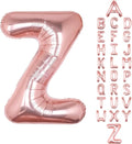 Letter Balloons Rose Gold 40 Inch Z Large Big Foil Mylar Balloon | by Unknown