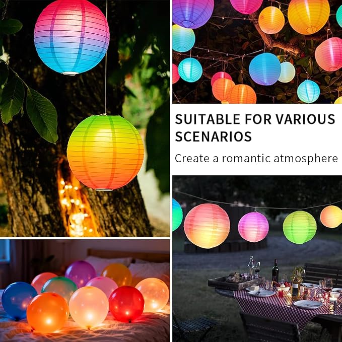 24 Pack Paper Lantern Lights, Mini LED Battery Operated Lights, Last 36 Hours - Image 7