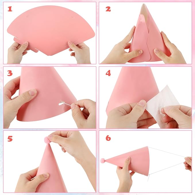 10 Pcs Mini Party Hats for Stuffed Animals, Colorful Birthday Party Hats for - Image 3