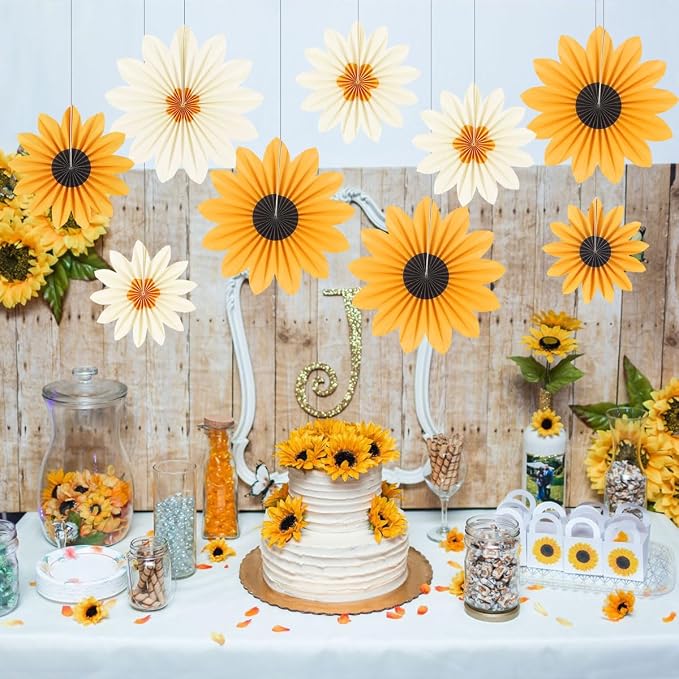 zilue Paper Fans Party Decorations Paper Flowers Decorations - Image 4
