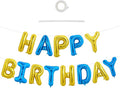 TONIFUL Blue Gold Happy Birthday Balloon Banner Decorations by TONIFUL