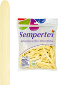 Sempertex Pastel Matte Yellow Balloons, thick & durable, bridal showers by Sempertex