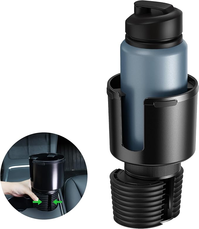Quick-Install Car Cup Holder Expander, Space-Saving Cup Holder by SAGRUILA