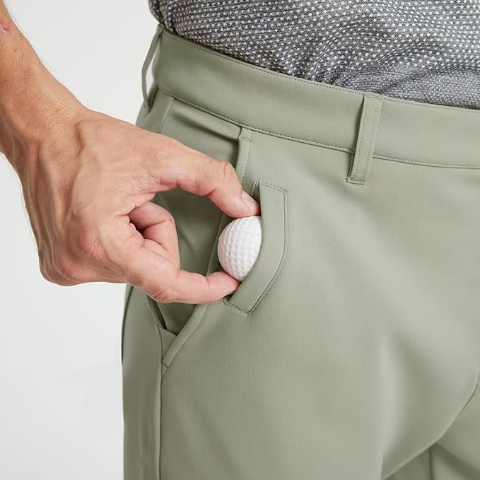 M MAELREG Golf Fleece Lined Pants Men Softshell Water-Resistant Workout Casual Outdoor Hiking Insulated Winter Pants for Men