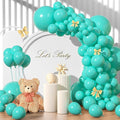 Teal Balloons Different Sizes 135pcs 18 12 10 5 Inch Turquoise Balloons Arch by YISHEBAPA