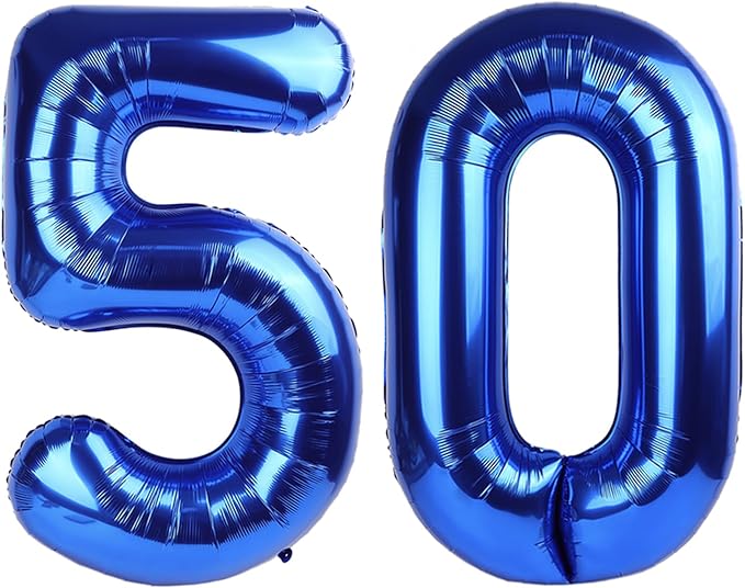 Numbers 40 Balloon 40Inch Blue Balloons by Argthjy