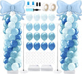 Kasyat Dusty Blue Bow Balloon Column Stand Kit Retro Baby Blue Balloon Arch by Kasyat