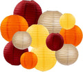 ZOOYOO Fall Paper Lanterns, Thanksgiving Party, Garden Decoration 12PCS by ZOOYOO