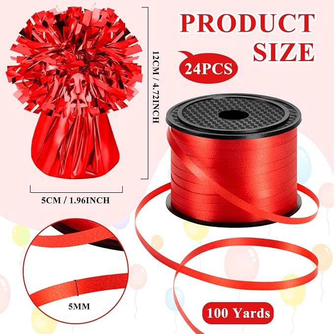 24 PCS Balloon Weights Metallic Anchor, Balloon Holder Heavy Weights | - Image 2