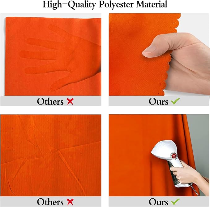 Orange Photography Backdrop for Photoshoot, Fabric 8x10ft | Polyester Studio - Image 6