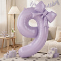 40 Inch Light Purple Number 9 by KYGNE