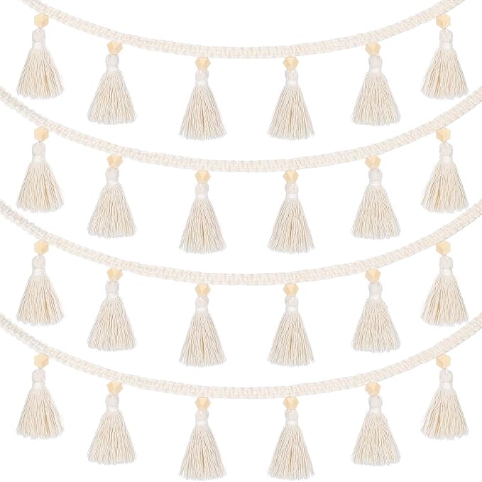 Tatuo 4 Pcs 37.4 Inch Boho Tassel Garland by Tatuo
