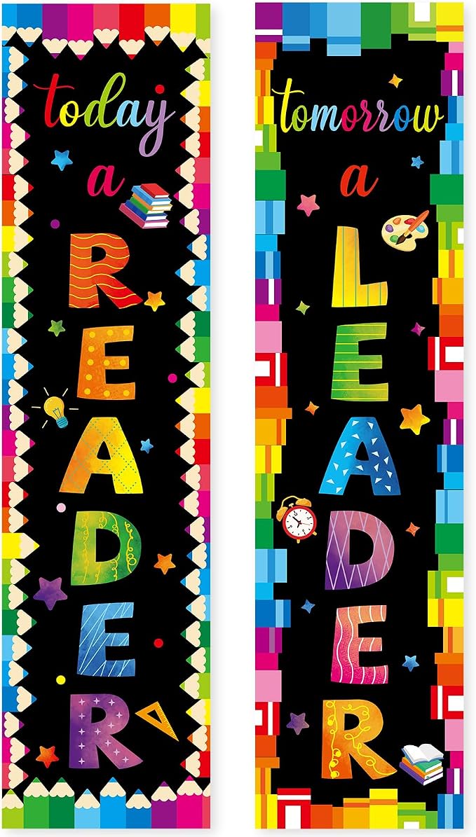 Classroom Reading Poster Decorations, Reading Sign by Sideim