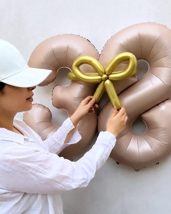 Light Brown Number 6 Balloon 40 Inch - Image 2