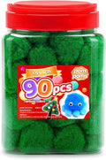IOOLEEM Large Green Pom Poms, 1.5 inch/4 cm, Cotton Craft Pom Poms by IOOLEEM