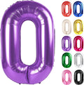 Purple Number 0 Balloon 40 Inch by IWERP