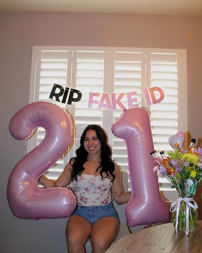 0 Balloon - Pastel Pink Birthday Number Balloons, 40 Inch Decorations | Pastel - Image 8
