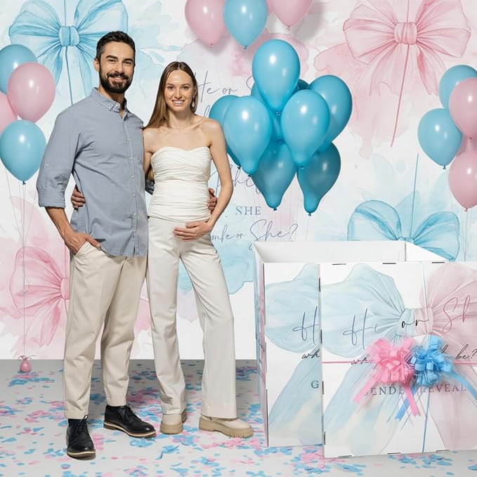 AmazingSpark 28in Giant Gender Reveal Gift Box - Image 4