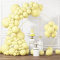 RUBFAC Pastel Yellow Balloons, Light Yellow Balloons Different Sizes 105pcs by RUBFAC