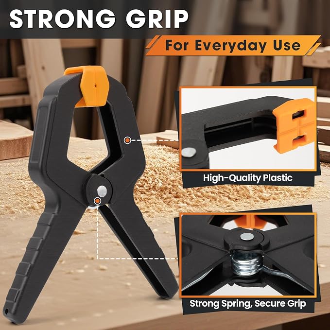 18 Pack Spring Clamps, Heavy Duty Spring Clamps, Balloon Arch Clips | 3.4inch - Image 3
