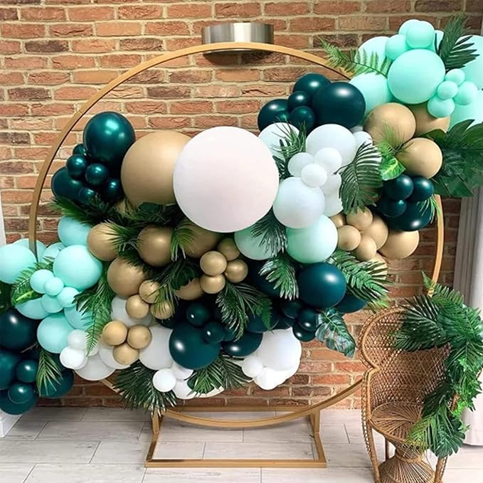 Voircoloria 130pcs Dark Green Balloons Garland Arch Kit, 18 12 10 5 Inch | - Image 7