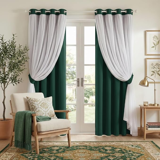 PONY DANCE Blackout Curtains 84 inches Long, 52 by 84 inches | Curtains by PONYDANCE