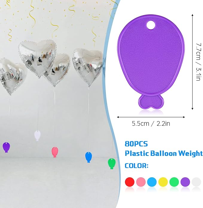240 Pcs Plastic Balloon Weights Colorful Weights - Image 2