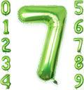 40 Inch Green Number 7 Balloon Lime Big Large Helium Number 0-9 | Giant Digital by SULALABOO