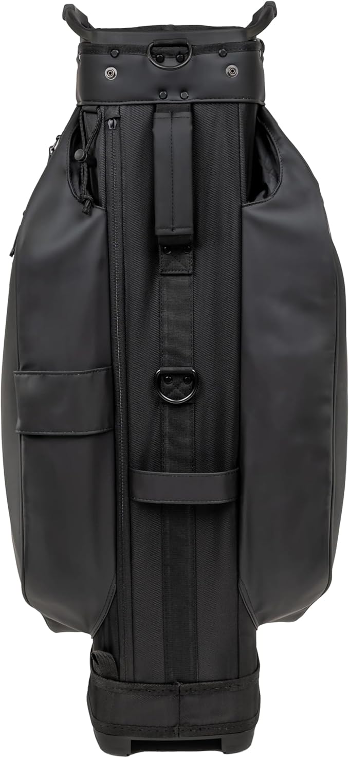 KRADUL - LUX Cart Bag – Lightweight Vegan Leather Golf Cart Bag with Waterproof Pockets, Organized Club Dividers & Cart Strap Tunnel