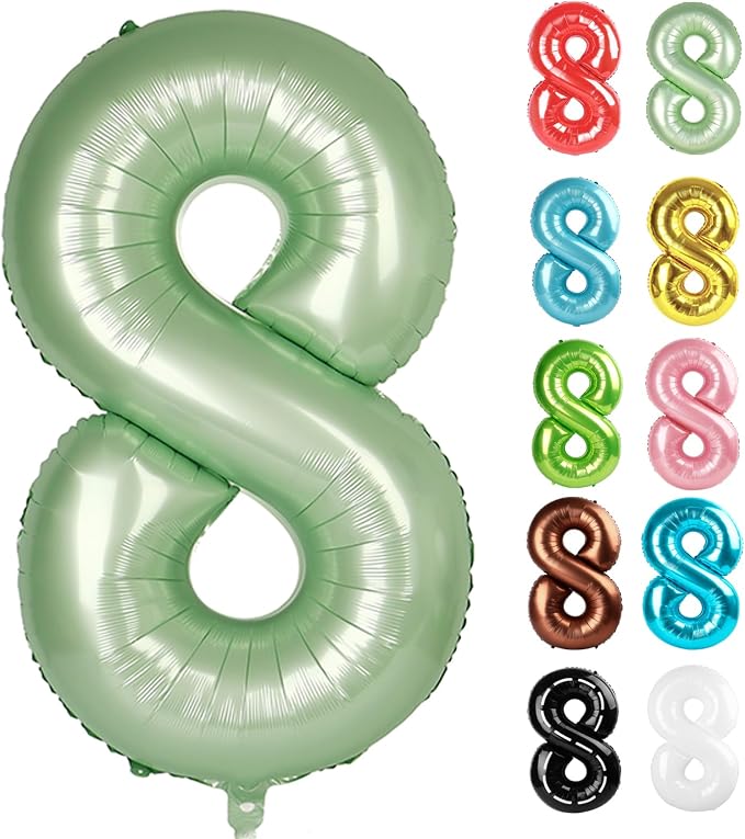 Oliver Green Number 8 Balloon 40 Inch by IWERP