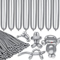 LXZFCRG 260 Long Balloons, Shiny Metallic Latex Twisting Balloon by LXZFCRG