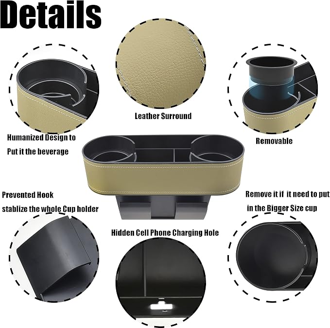 Console Side Pocket, Cup Holder - Image 3