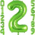 Green Number 2 Balloon 40 Inch, Big Large Foil Helium Number Balloons, Jumbo by AIQINHU