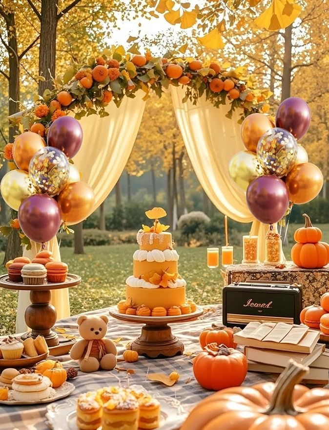 Fall Thanksgiving Party Balloons, Autumn Balloons Decorations | 50Pcs 12 Inch - Image 3
